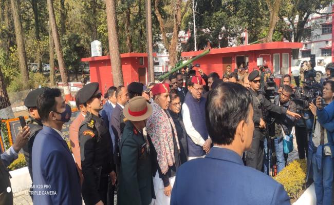 उत्तराखंड : रक्षा मंत्री ने दून के चीड़बाग में शौर्य स्थल का किया उद्घाटन