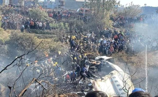 पोखरा में मौसम खराब, दुर्घटनाग्रस्त विमान के 72 लोगों में से 68 के शव मिले, बाकी की तलाश में बाधा
