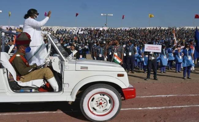 राजस्थान में आयोजित स्काउट-गाइड के राष्ट्रीय जंबूरी में अररिया का प्रदर्शन उल्लेखनीय