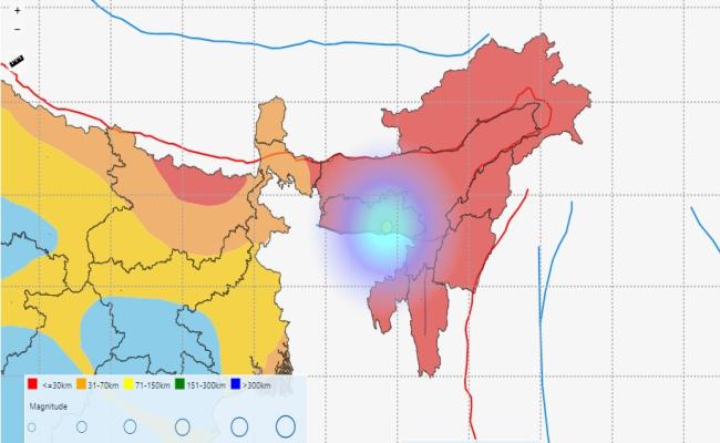 मेघालय में 3.9 तीव्रता का भूकंप महसूस किया गया