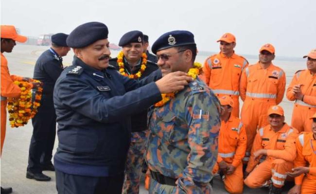 आपरेशन दोस्त : भूकंप प्रभावित तुर्किये से लौटी एनडीआरएफ टीम का गाजियाबाद में स्वागत