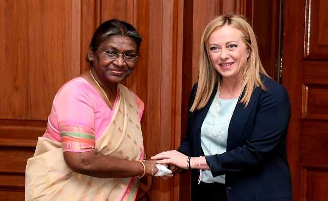 इटली की प्रधानमंत्री ने राष्ट्रपति से की भेंट