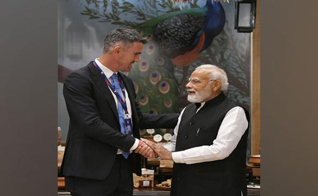 इंग्लैंड के पूर्व कप्तान केविन पीटरसन ने प्रधानमंत्री नरेंद्र मोदी और गृह मंत्री अमित शाह से की मुलाकात