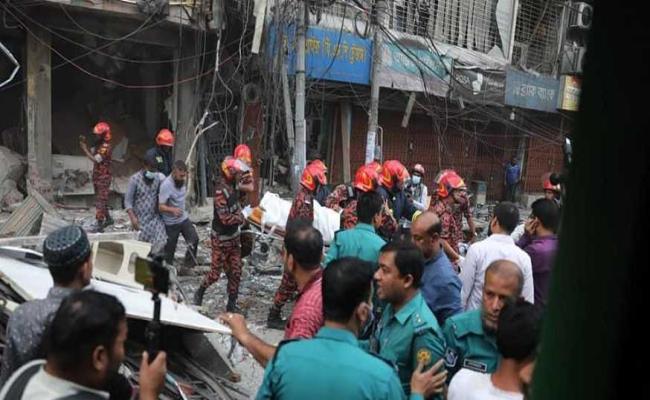 ढाका की इमारत में धमाका, 16 की मौत, 100 से अधिक घायल, राहत बचाव जारी