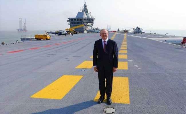 आईएनएस विक्रांत पर सवार हुए ऑस्ट्रेलियाई प्रधानमंत्री एंथनी अल्बनीस