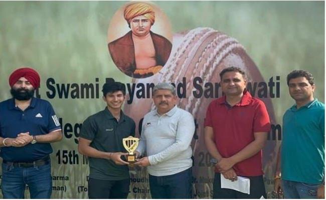 स्वामी दयानंद सरस्वती टी-20 क्रिकेट टूर्नामेंट : प्रथम गोसाईं की पारी से जीता वोकेशनल कॉलेज