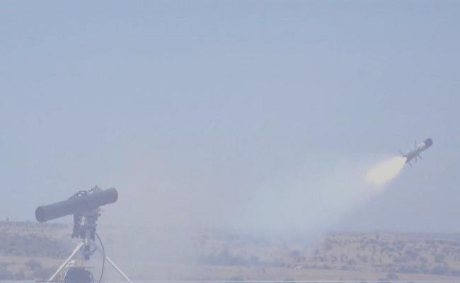 एंटी-टैंक गाइडेड मिसाइल अमोघा-3 के लैंड वर्जन ने लक्ष्य को बनाया सटीक निशाना