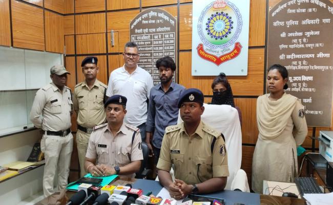 कोरबा : एसईसीएल कर्मी की अंधे कत्ल की गुत्थी सुलझी, पत्नी ने ही कराई पति की हत्या