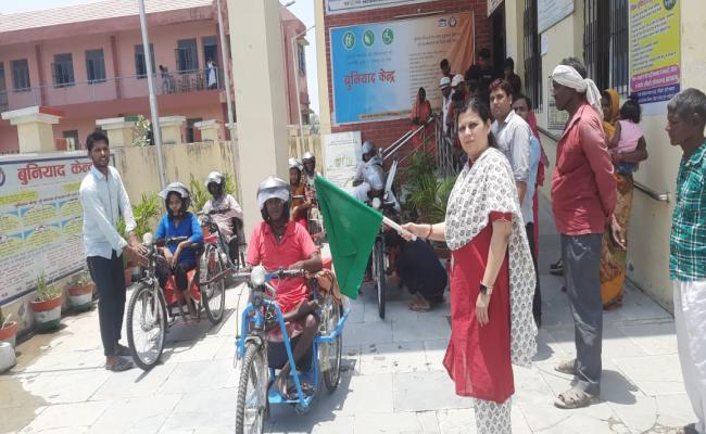 जिले के 8 दिव्यांगजनों को मिली बैट्री चालित ट्राईसाईकिल