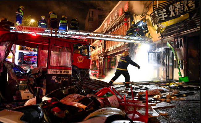 चीन: रेस्टोरेंट के गैस टैंक में विस्फोट से 31 लोगों की मौत, नौ गिरफ्तार