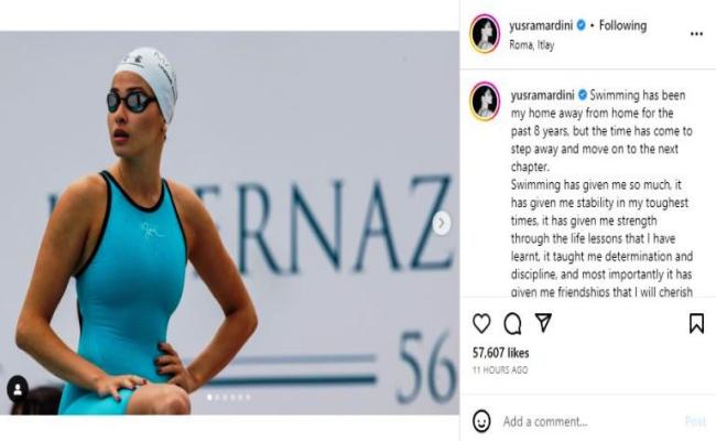 दो बार की ओलंपियन युसरा मर्दिनी ने प्रतिस्पर्धी तैराकी से लिया संन्यास