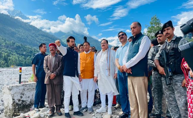 हिमाचल में बाढ़ से हुआ नुकसान में डराने वाला: जेपी नड्डा