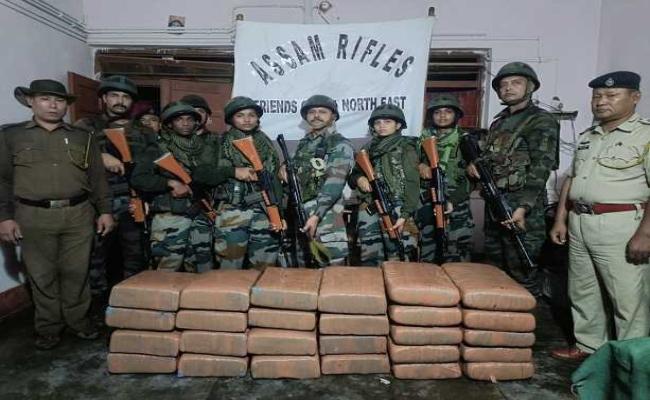 असम राइफल्स ने त्रिपुरा में जब्त किया मारिजुआना