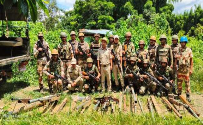 मणिपुर में फिर हथियार और विस्फोटक बरामद