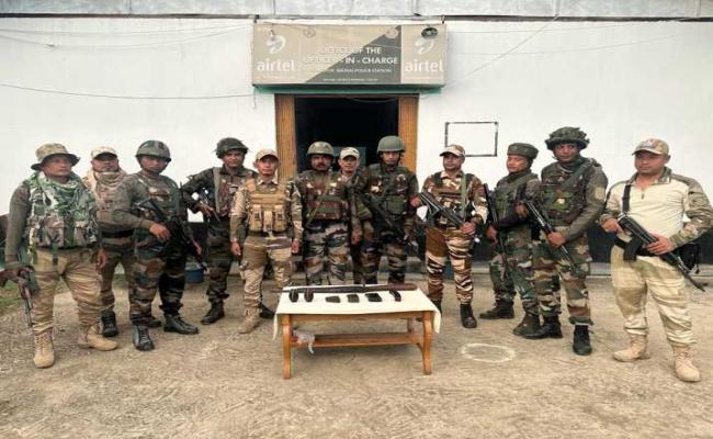 मणिपुर में हथियार, गोला, बारूद और विस्फोटक बरामद