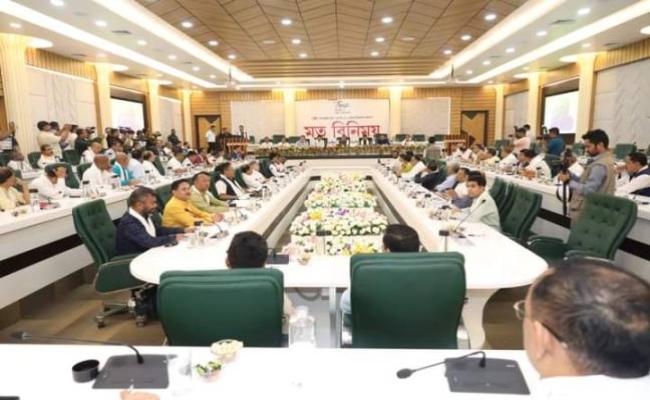 एनडीए विधायकों के साथ मुख्यमंत्री का मत विनिमय कार्यक्रम