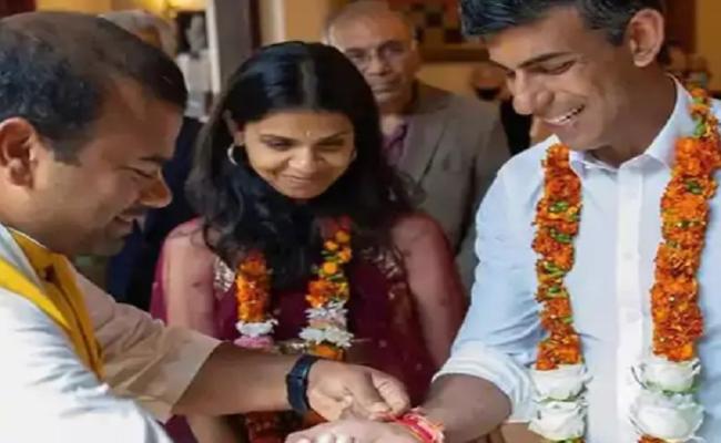 जी-20: ब्रिटेन के प्रधानमंत्री ऋषि सुनक पहुंचे अक्षरधाम मंदिर