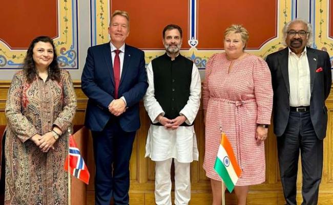 कांग्रेस नेता राहुल गांधी ने नॉर्वे के सांसदों से मुलाकात की