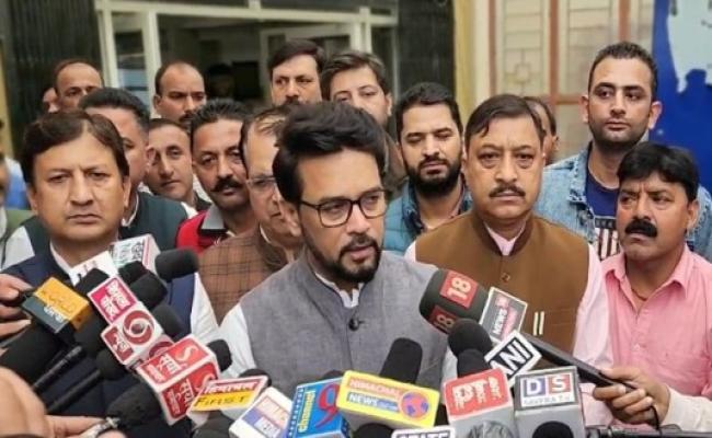 आपदा में हिमाचल का खुले मन से मदद कर रही मोदी सरकार, कांग्रेस फैला रही भ्रम : अनुराग ठाकुर