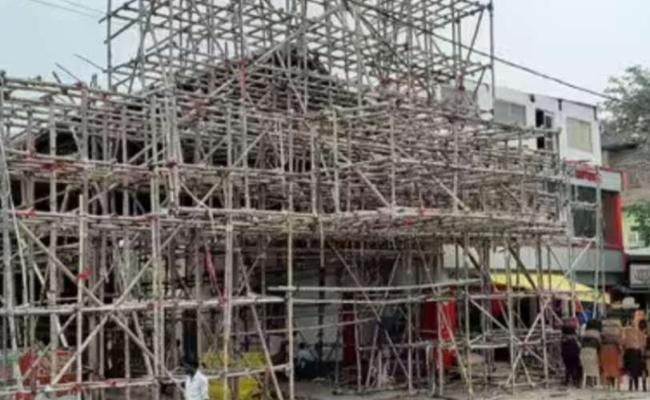 भारतीय युवक संघ का 190 फीट का दुर्गा पूजा पंडाल होगा आकर्षण का केंद्र