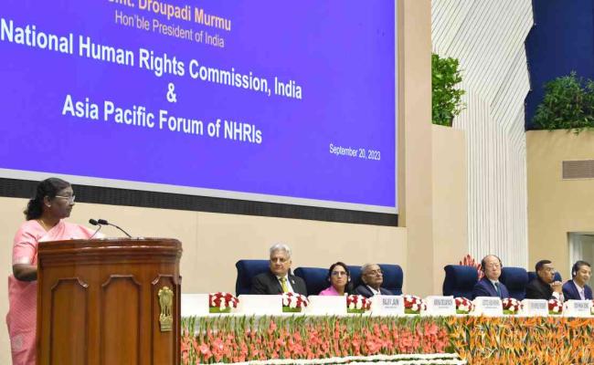 मानवाधिकार सुनिश्चित करना अंतरराष्ट्रीय समुदाय का नैतिक दायित्व : राष्ट्रपति