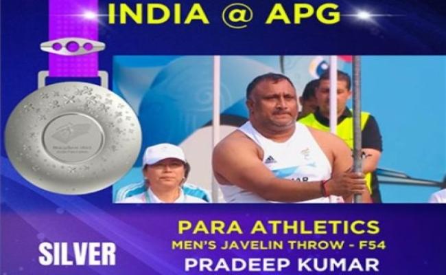 एशियाई पैरा खेल: पुरुषों की भाला फेंक एफ-54 स्पर्धा में प्रदीप ने रजत और लक्षित ने कांस्य जीता