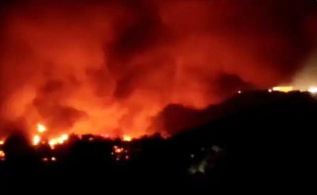 फरीदाबाद: शादी समारोह के दौरान लगी मैरिज पैलेस में लगी आग, मची भगदड़