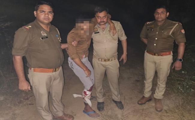 शिक्षिका की होंडा अमेज़ कार लूटने वाला लुटेरा दीपांशु पुलिस मुठभेड़ में घायल,पुलिस ने दबोचा