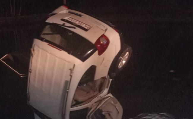कैथल : सीखने के दौरान तालाब में गिरी कार, दो की मौत