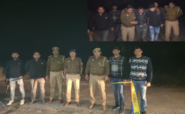मथुरा पुलिस ने मुठभेड़ के बाद गिरफ्तार किया गौ तस्कर