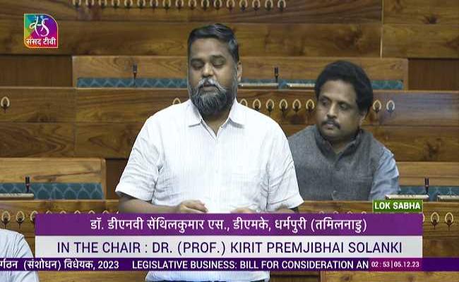 हिन्दी भाषी राज्यों के लिए द्रमुक सांसद के विवादित बोल