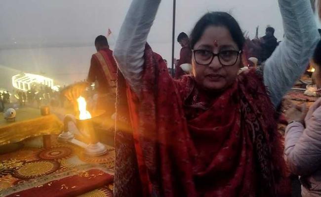 तमिलनाडु के राज्यपाल और केन्द्रीय मंत्री अन्नपूर्णा देवी ने देखी सुबह-ए-बनारस