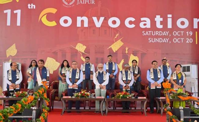 मणिपाल यूनिवर्सिटी जयपुर का 11वां दीक्षांत समारोह: 3023 स्नातकों को डिग्री और 49 स्वर्ण पदक प्रदान किए गए