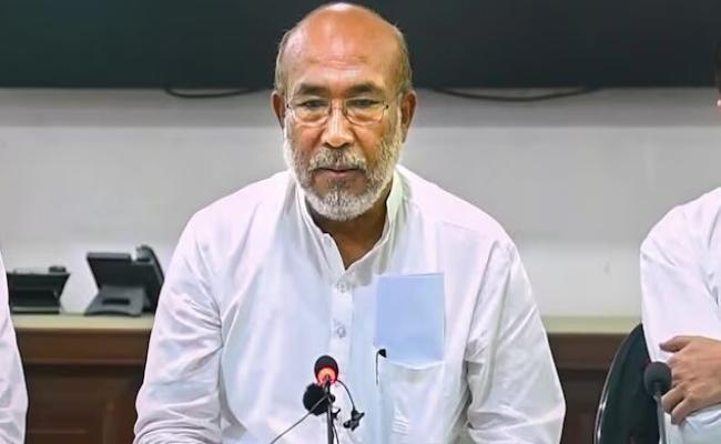 मणिपुर के मुख्यमंत्री एन. बीरेन सिंह ने दिया इस्तीफा