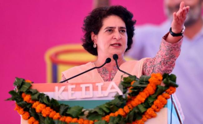 भारत का गाजा पर संयुक्त राष्ट्र प्रस्ताव से दूर रहना 'शर्मनाक': प्रियंका गांधी