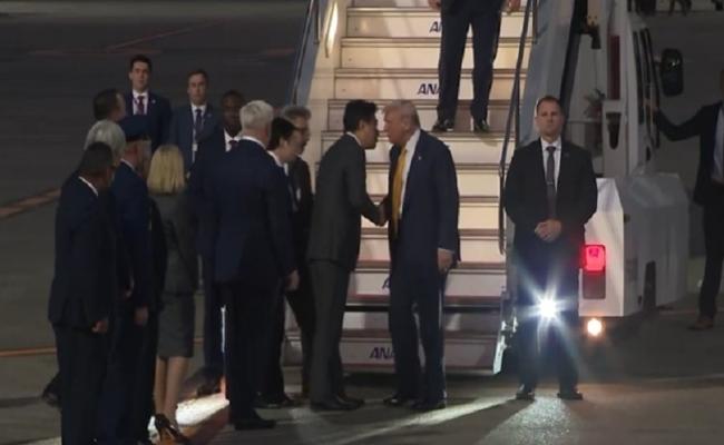 ट्रंप पहुंचे जापान, टोक्यो में सम्राट से मिले, प्रधानमंत्री के साथ वार्ता शुरू