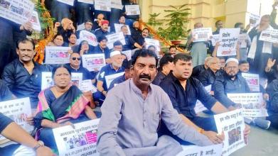 विपक्षी विधायक काले कपड़ों में बिहार विधानसभा पहुंचे, दोपहर तक के लिए कार्यवाही स्थगित