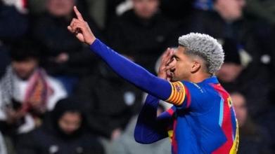 यामल और अराउहो के गोल से बार्सिलोना सेमीफाइनल में, अल्बासेटे को 2–1 से हराया